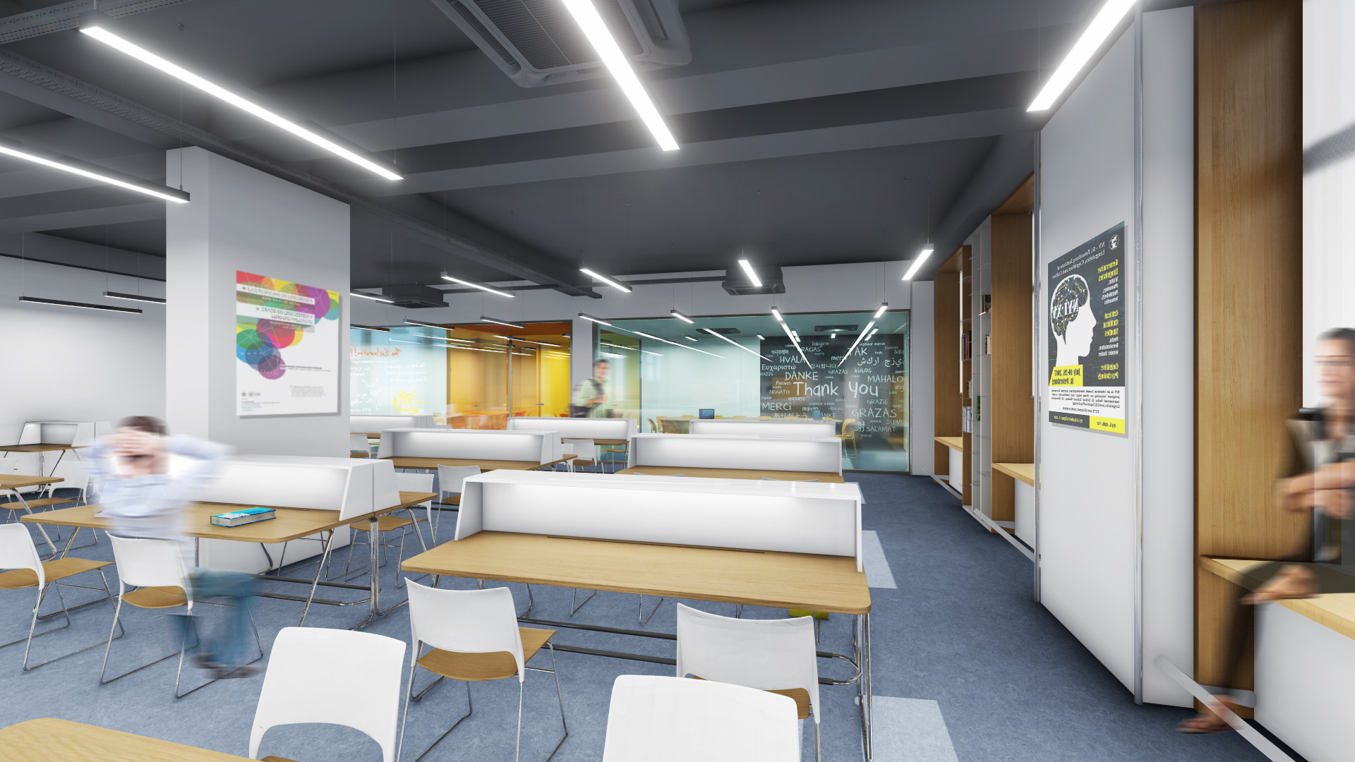 Yerevan State University Library halls 501&503 alternate view