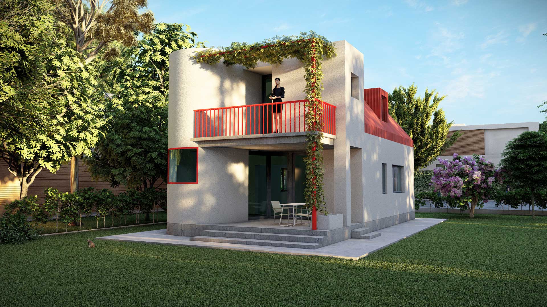 Reconstruction with extention of a typical country house of Soviet times in Jrvezh alternate view