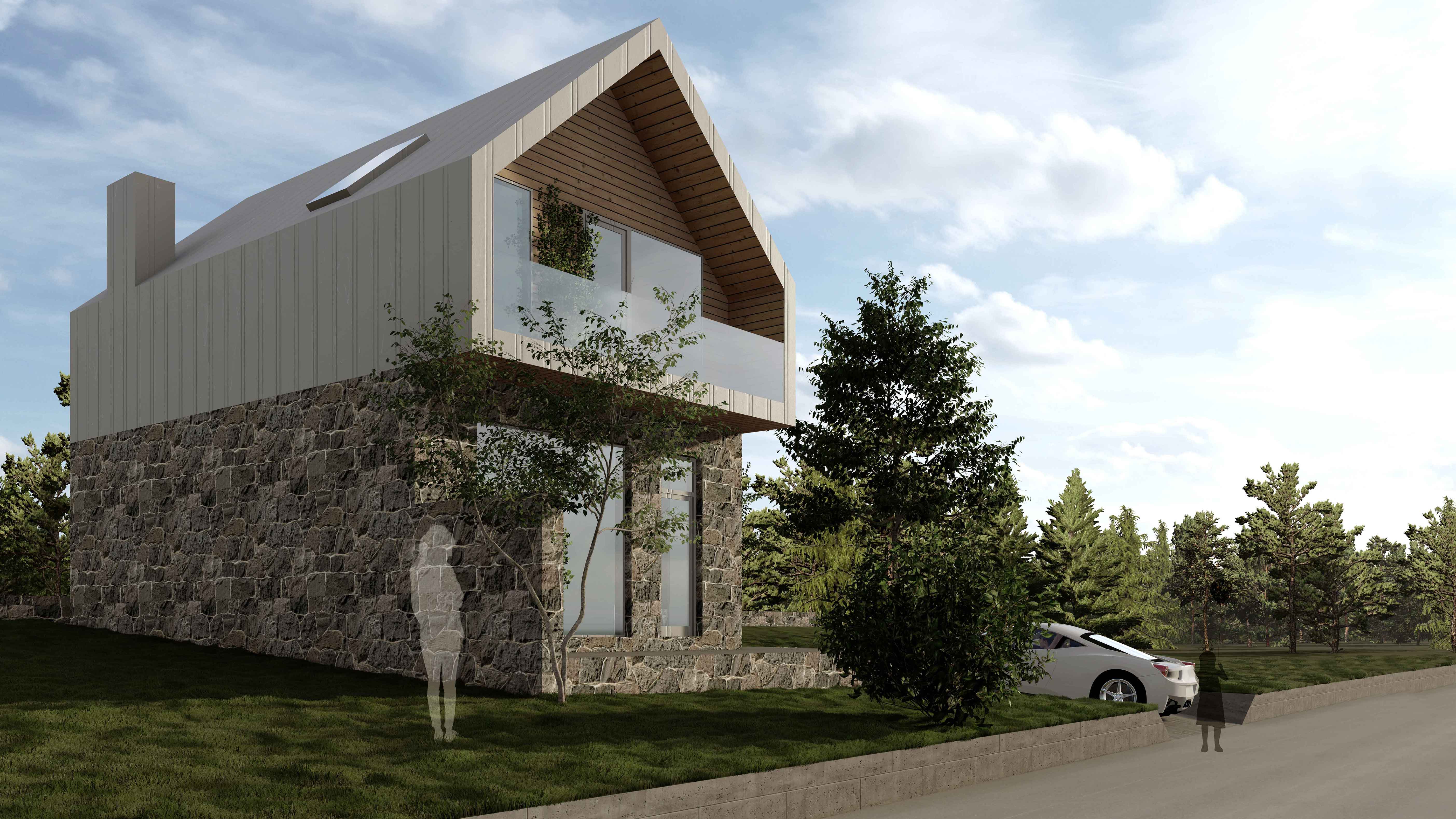 Residential quarter in Dilijan alternate view