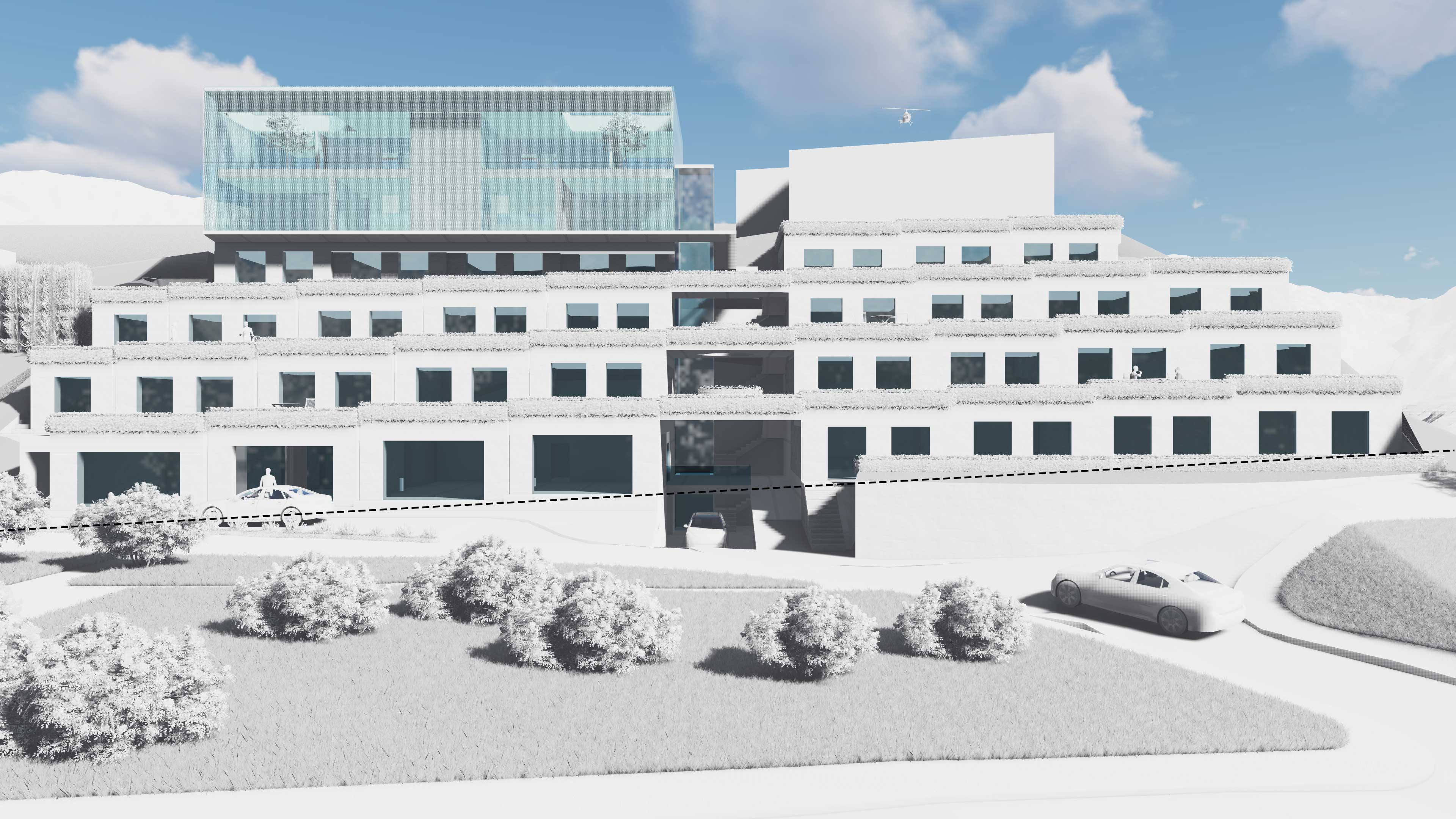 Apart hotel at Myasnikyan ave. alternate view