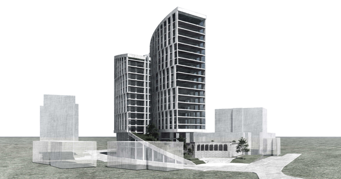 Residential and commercial building "Nork Tower" in the district Nork-Marash in Yerevan