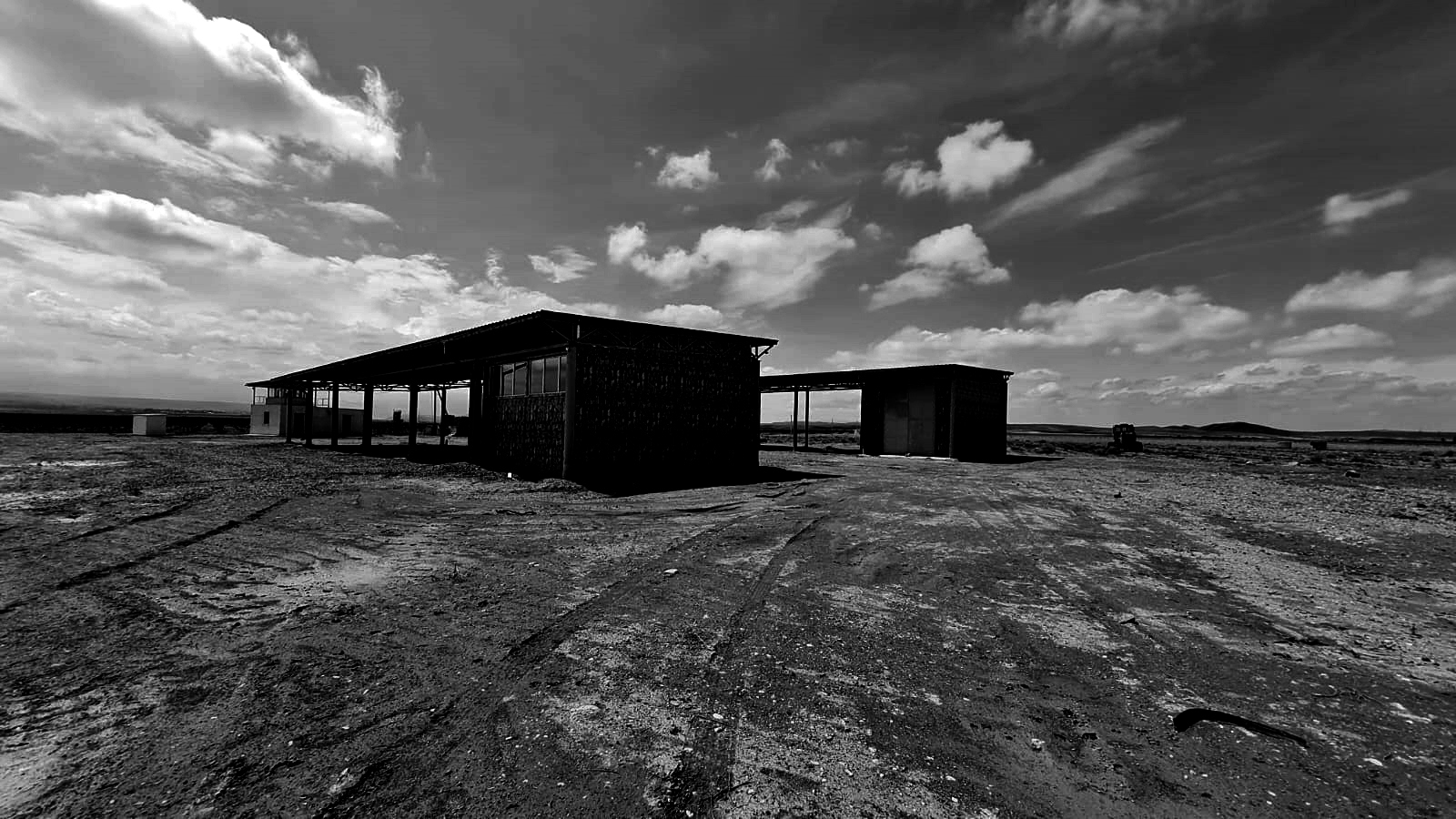 Almond processing facility and Agricultural equipment garages in Vanand alternate view