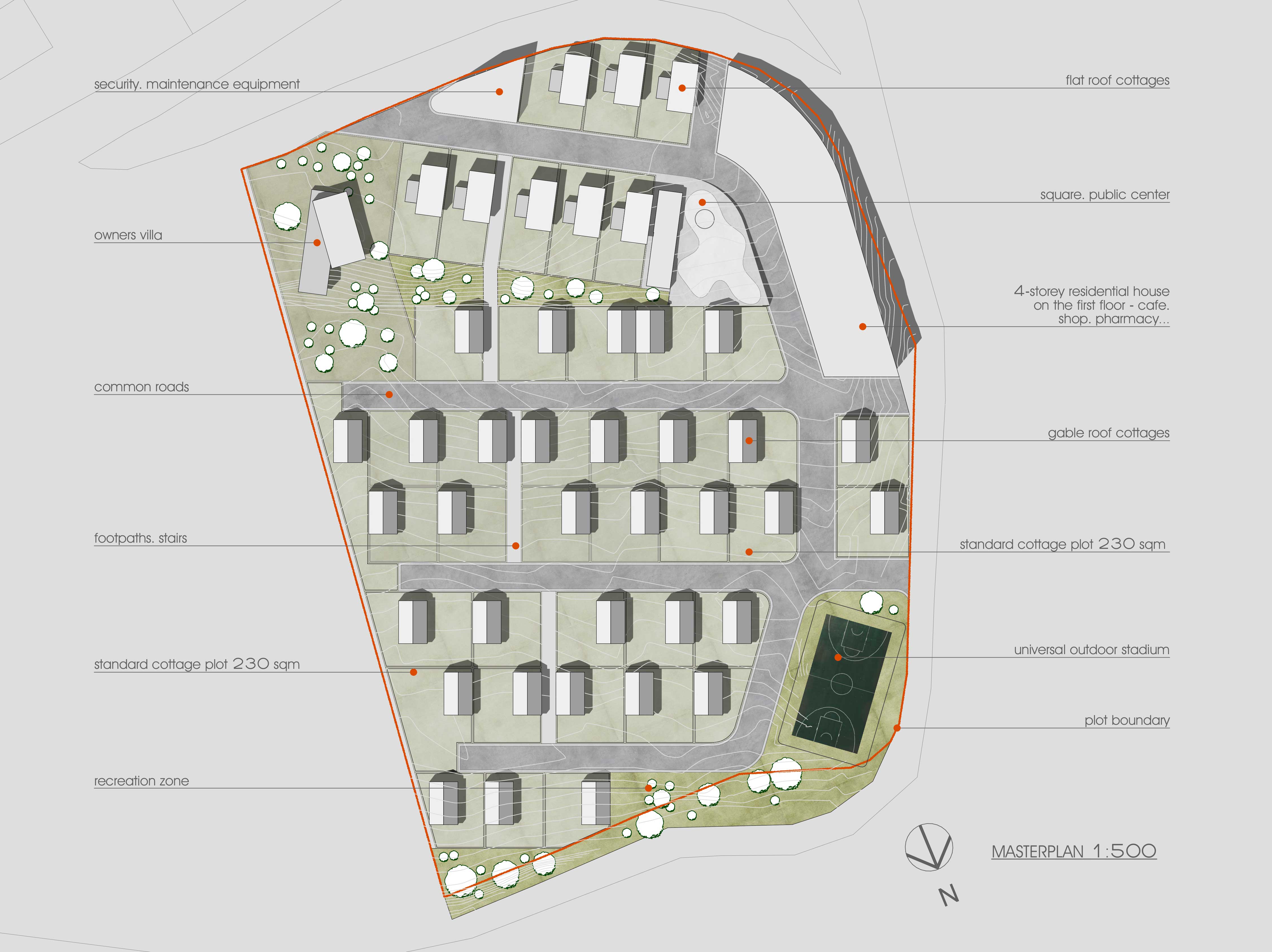 Residential quarter in Dilijan alternate view