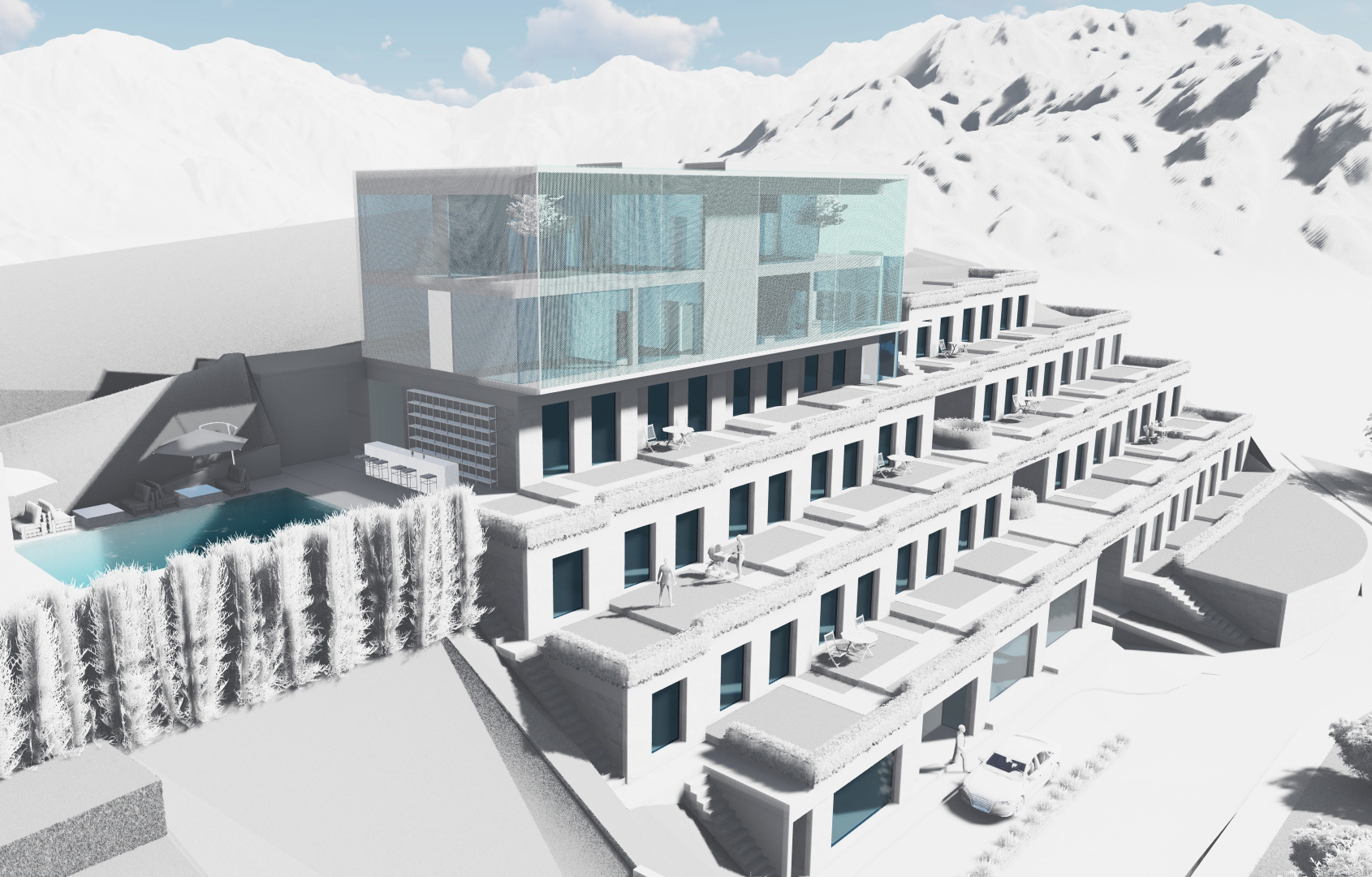 Apart hotel at Myasnikyan ave. alternate view