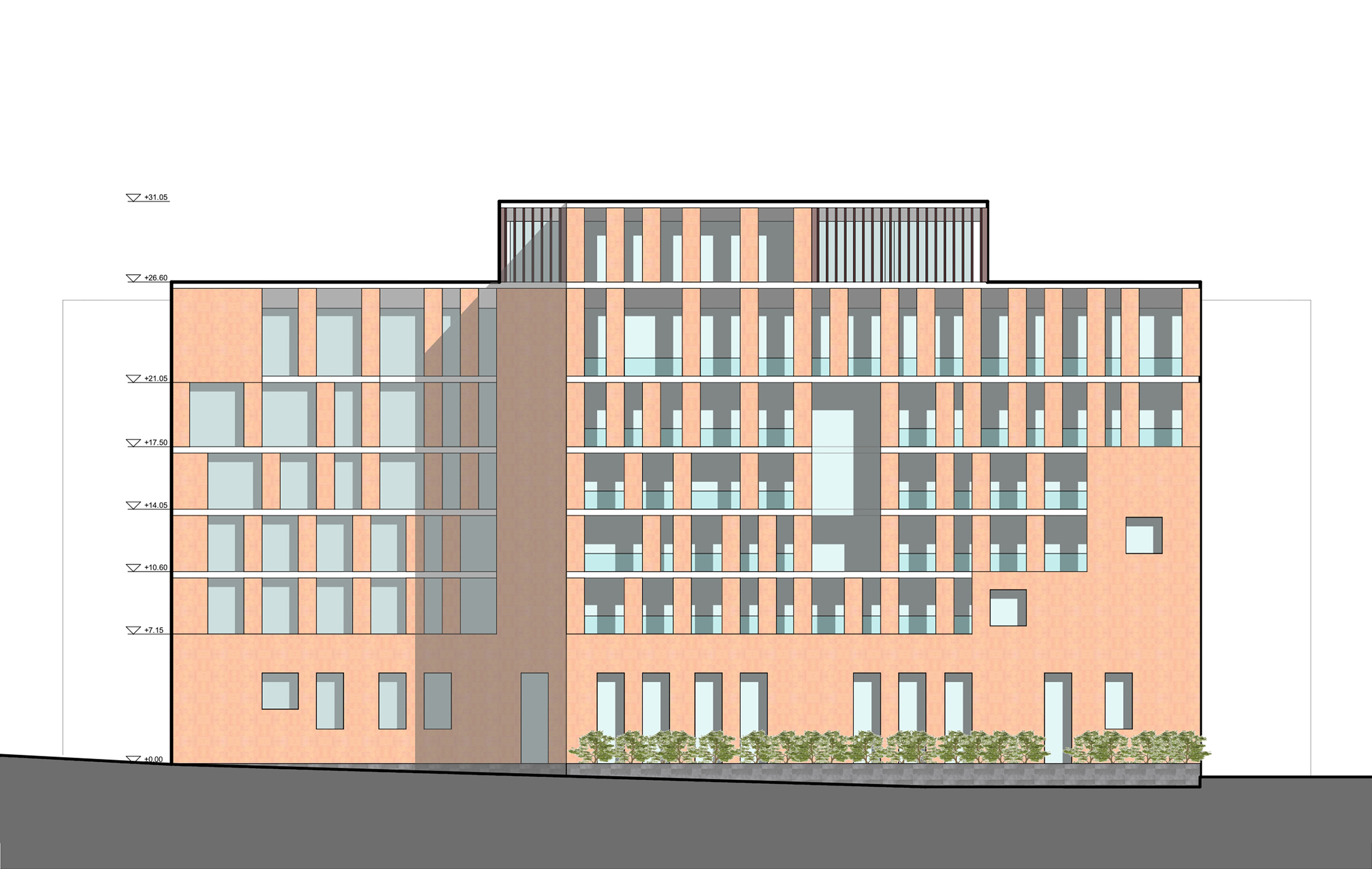 "Ardshinbank" CJSC head office extension alternate view