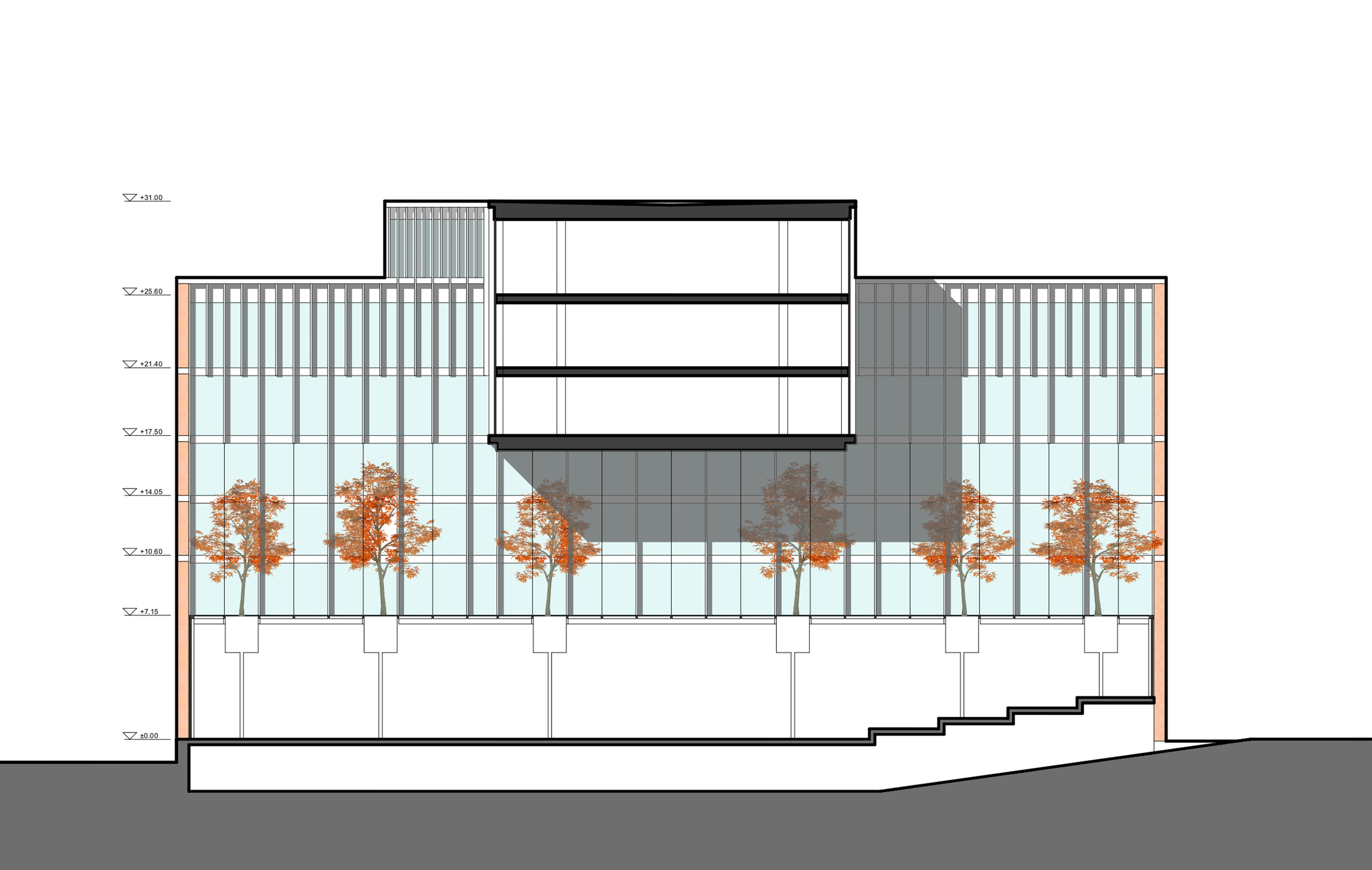 "Ardshinbank" CJSC head office extension alternate view